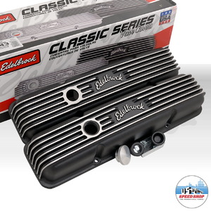 American Speed 'n' Classics - Ventildeckel Edelbrock Chevrolet Small Block  ALU black