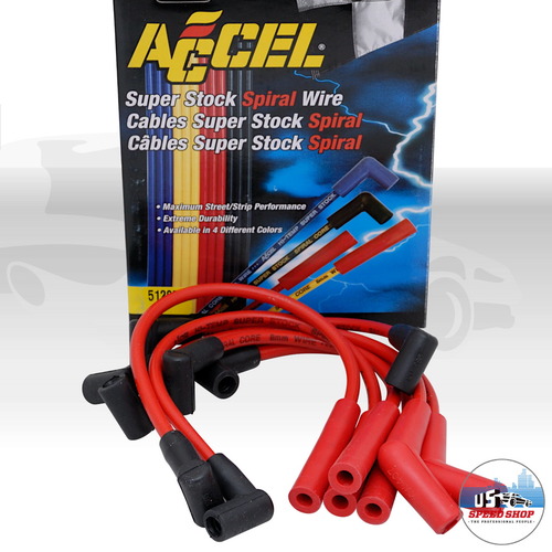 ACCEL 5129R Super Stock Spiral Core Silikon Zündkabel