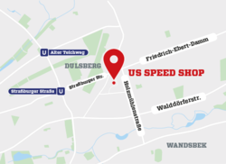 Anfahrtskarte USSPEED SHOP